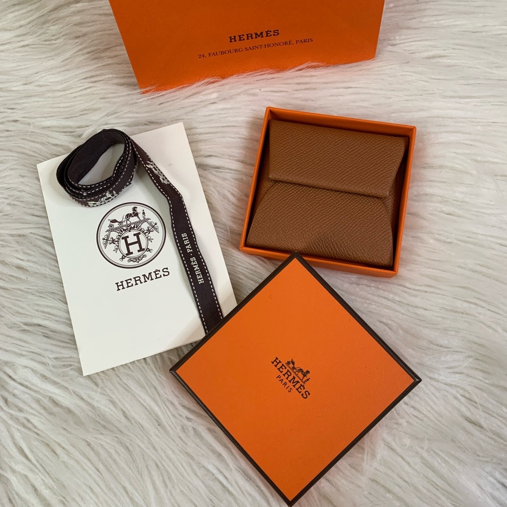 ❌SOLD❌ HERMES BASTIA COIN PURSE GOLD EPSOM